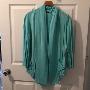Mint open front blazer
